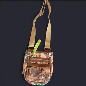 Lily Bloom crossbody Stylish Brown and Tan Women's Bag